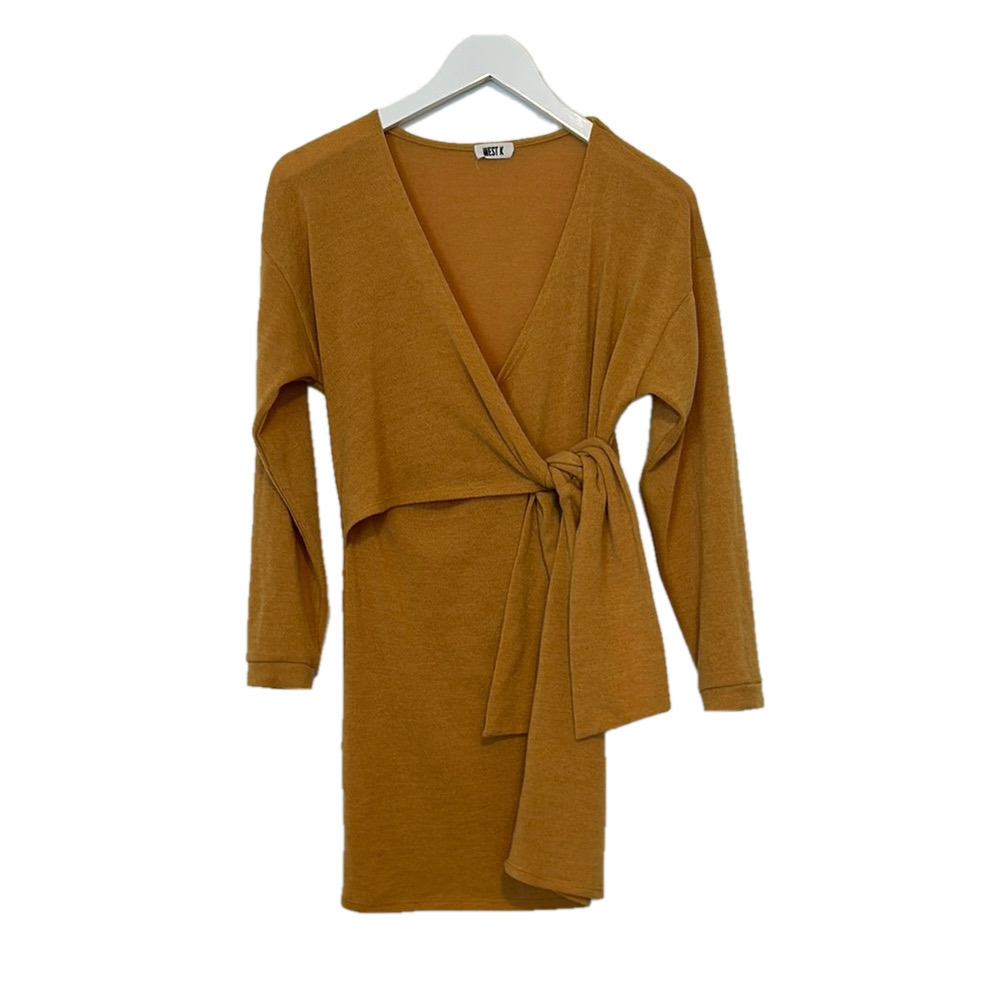 WEST K Cut & Sew Long Sleeve Sweater Dress, Small